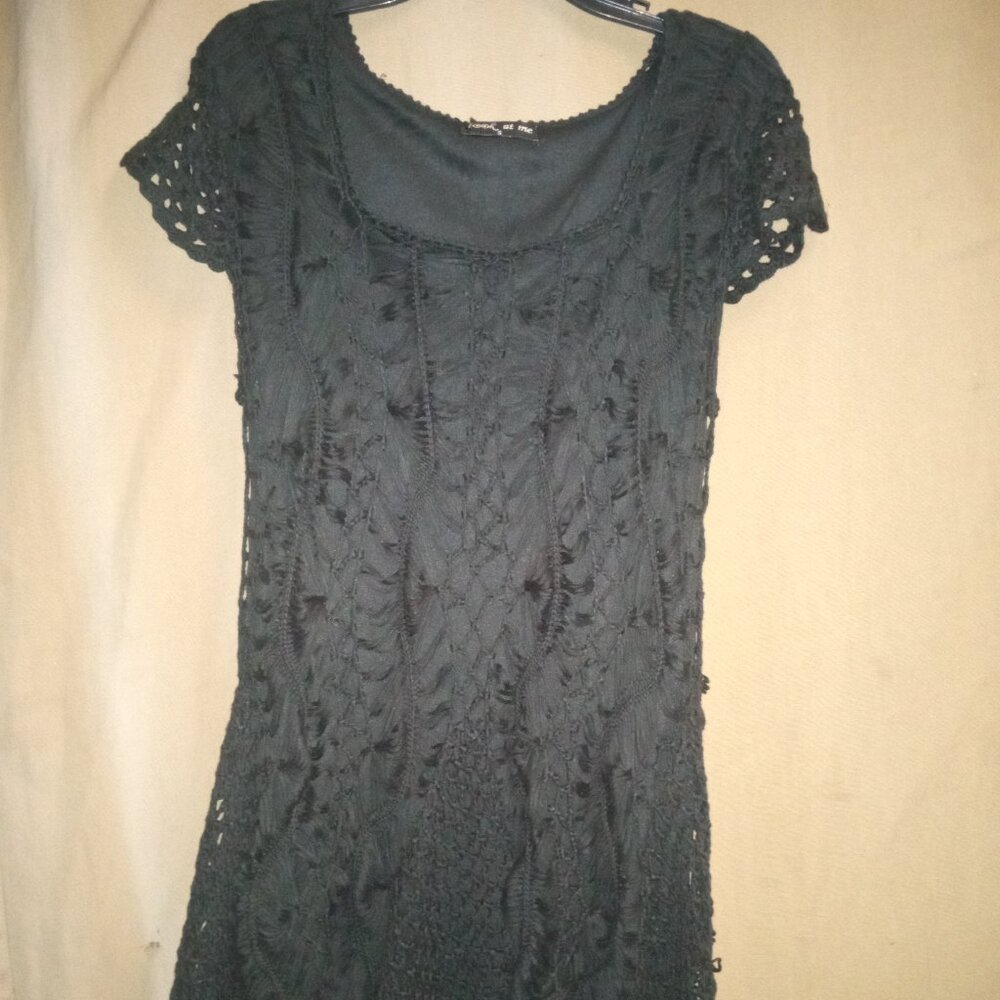 Crochet net dress